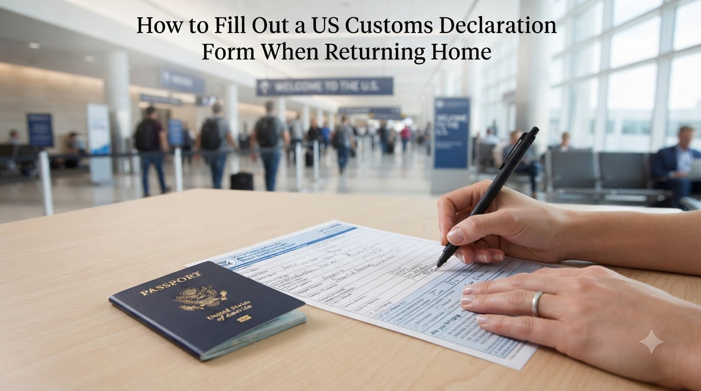 How to Fill Out a US Customs Declaration Form When Returning Home