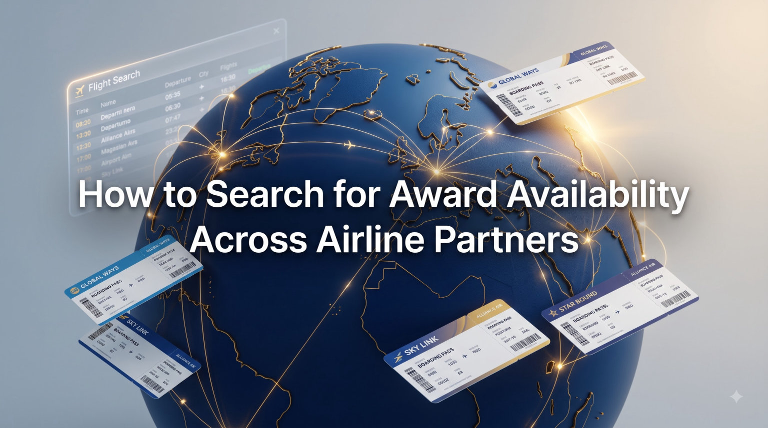 How to Search for Award Availability Across Airline Partners