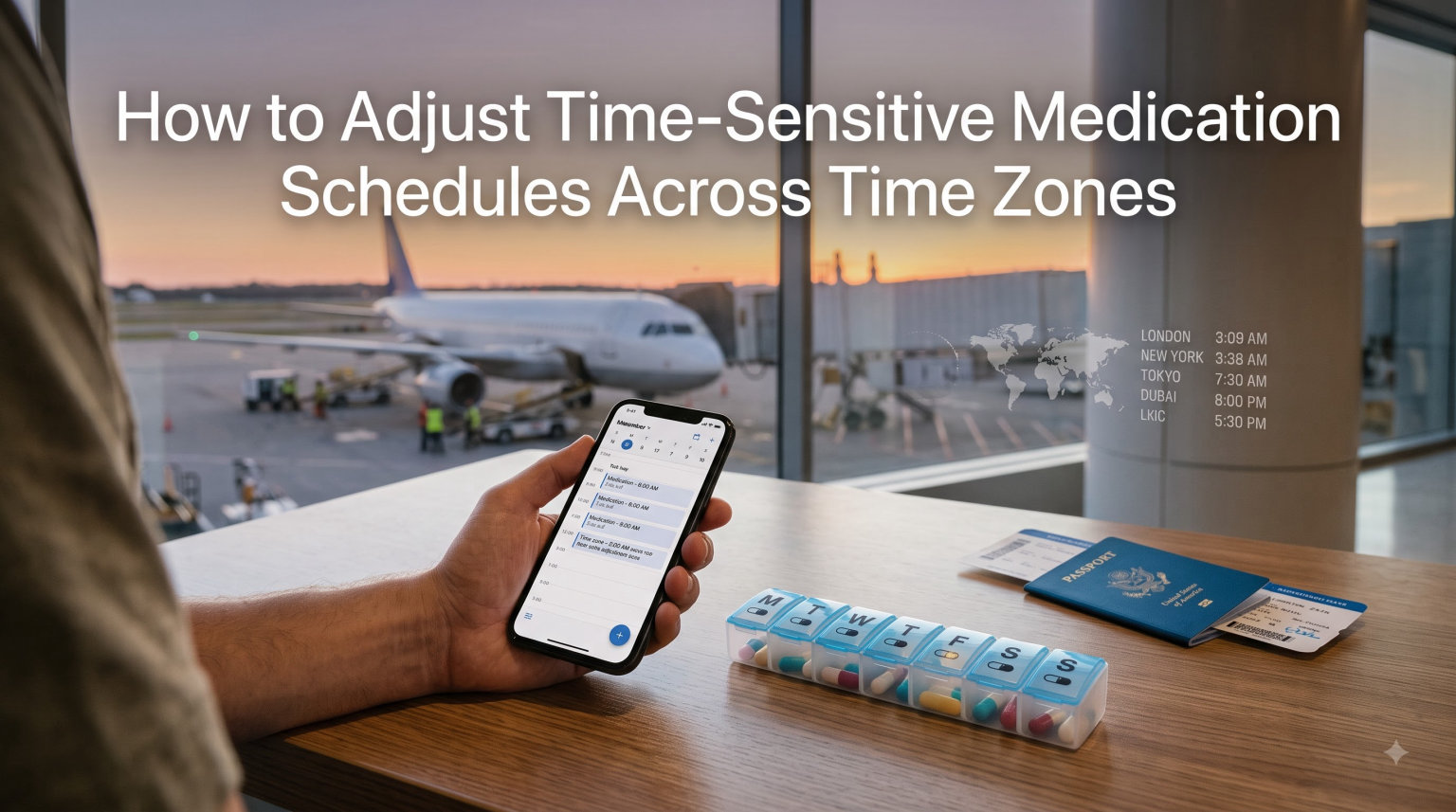 How to Adjust Time-Sensitive Medication Schedules Across Time Zones