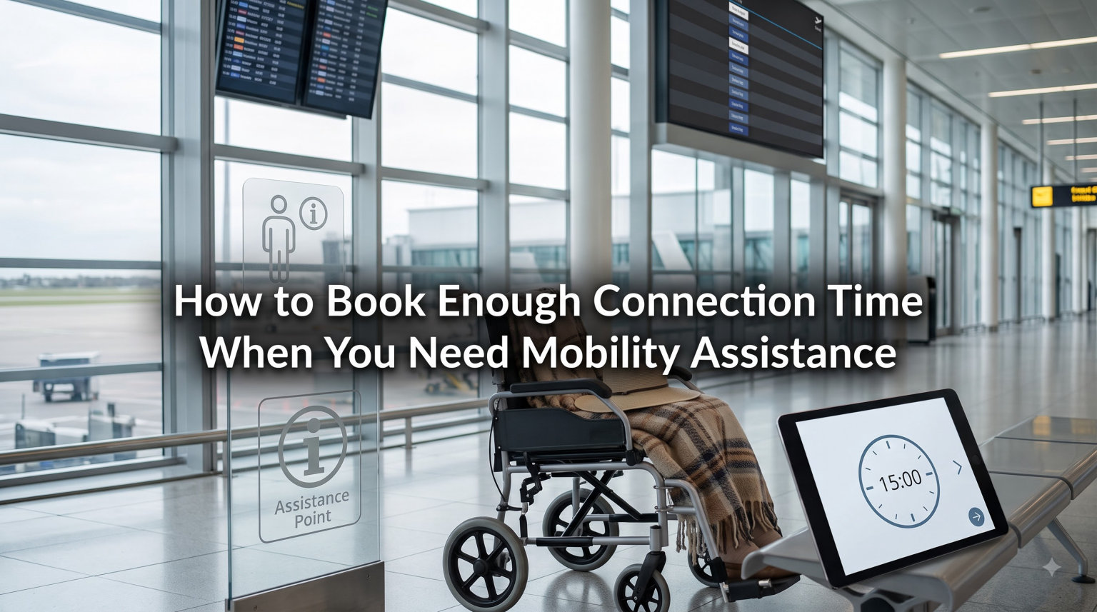 How to Book Enough Connection Time When You Need Mobility Assistance