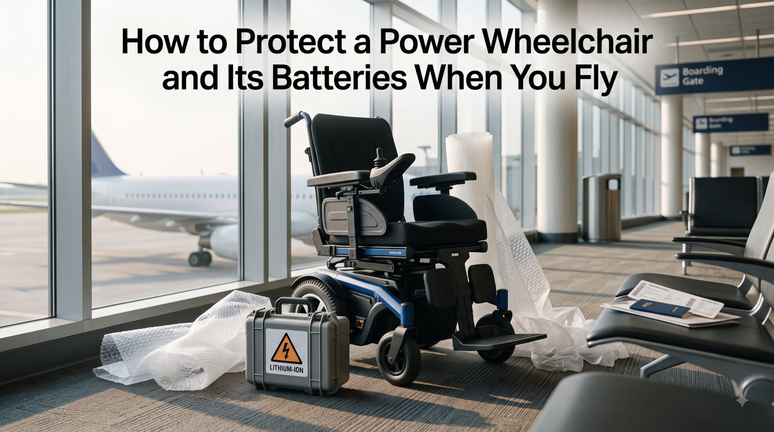 How to Protect a Power Wheelchair and Its Batteries When You Fly