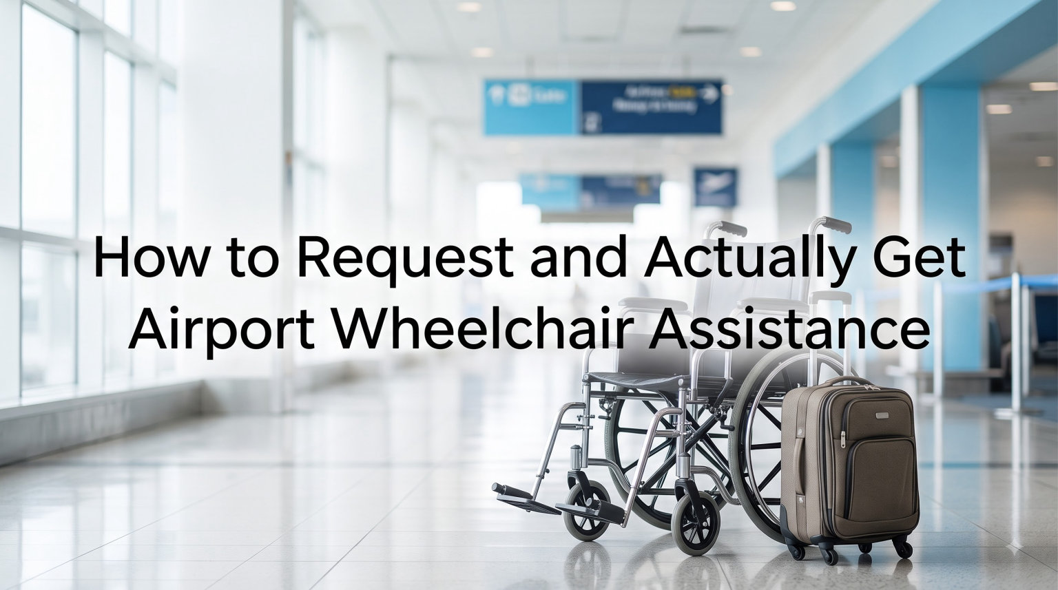 How to Request and Actually Get Airport Wheelchair Assistance