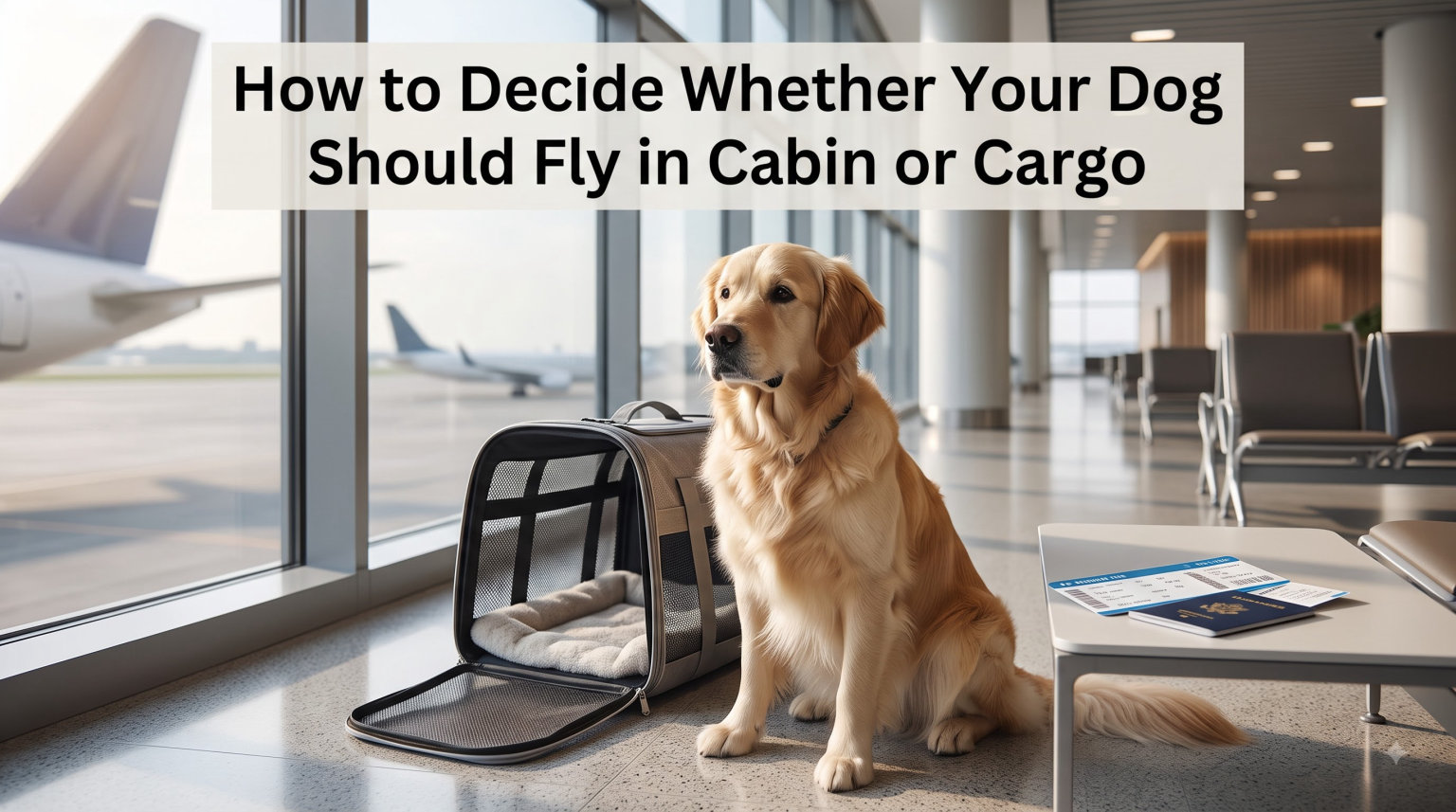 How to Decide Whether Your Dog Should Fly in Cabin or Cargo