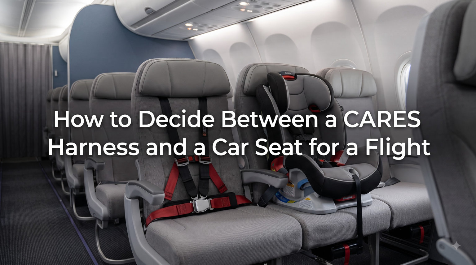 How to Decide Between a CARES Harness and a Car Seat for a Flight