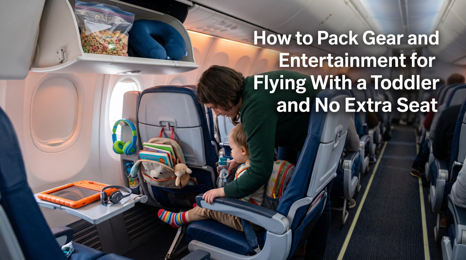 How to Pack Gear and Entertainment for Flying With a Toddler and No Extra Seat
