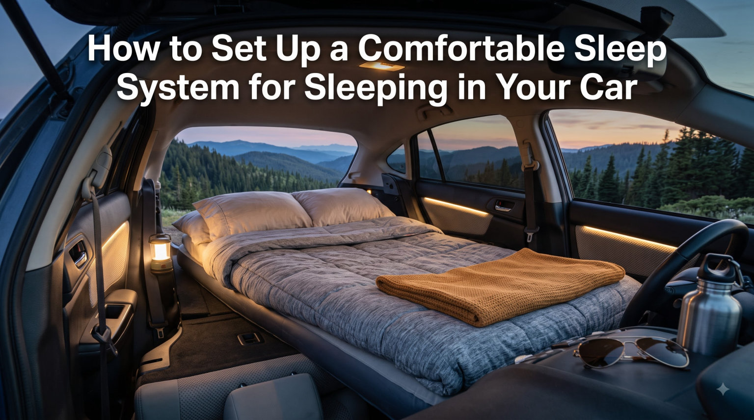 How to Set Up a Comfortable Sleep System for Sleeping in Your Car
