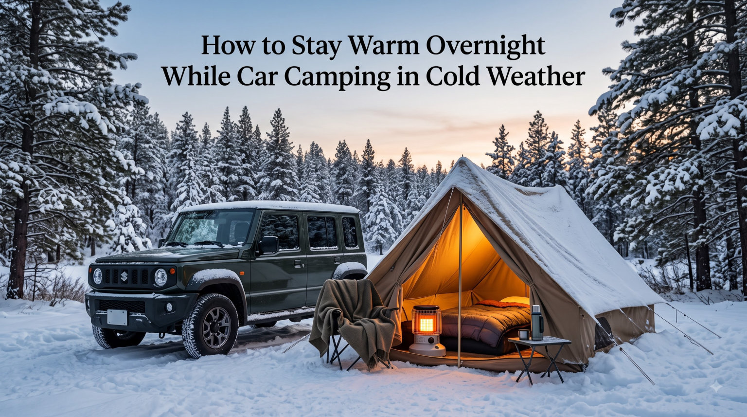 How to Stay Warm Overnight While Car Camping in Cold Weather