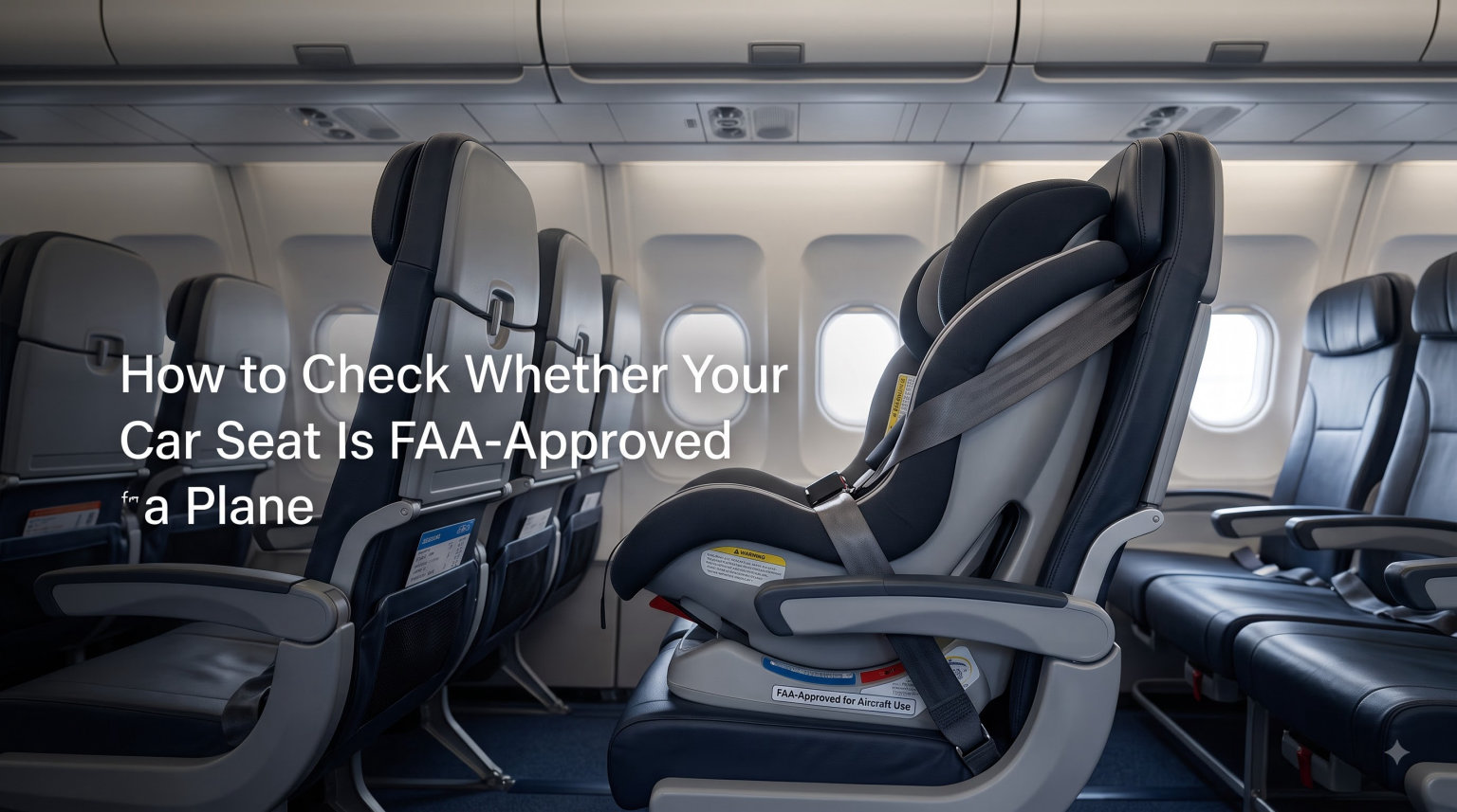 How to Check Whether Your Car Seat Is FAA-Approved for a Plane