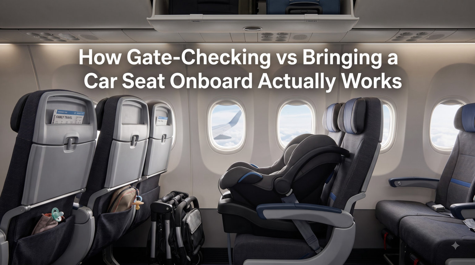 How Gate-Checking vs Bringing a Car Seat Onboard Actually Works