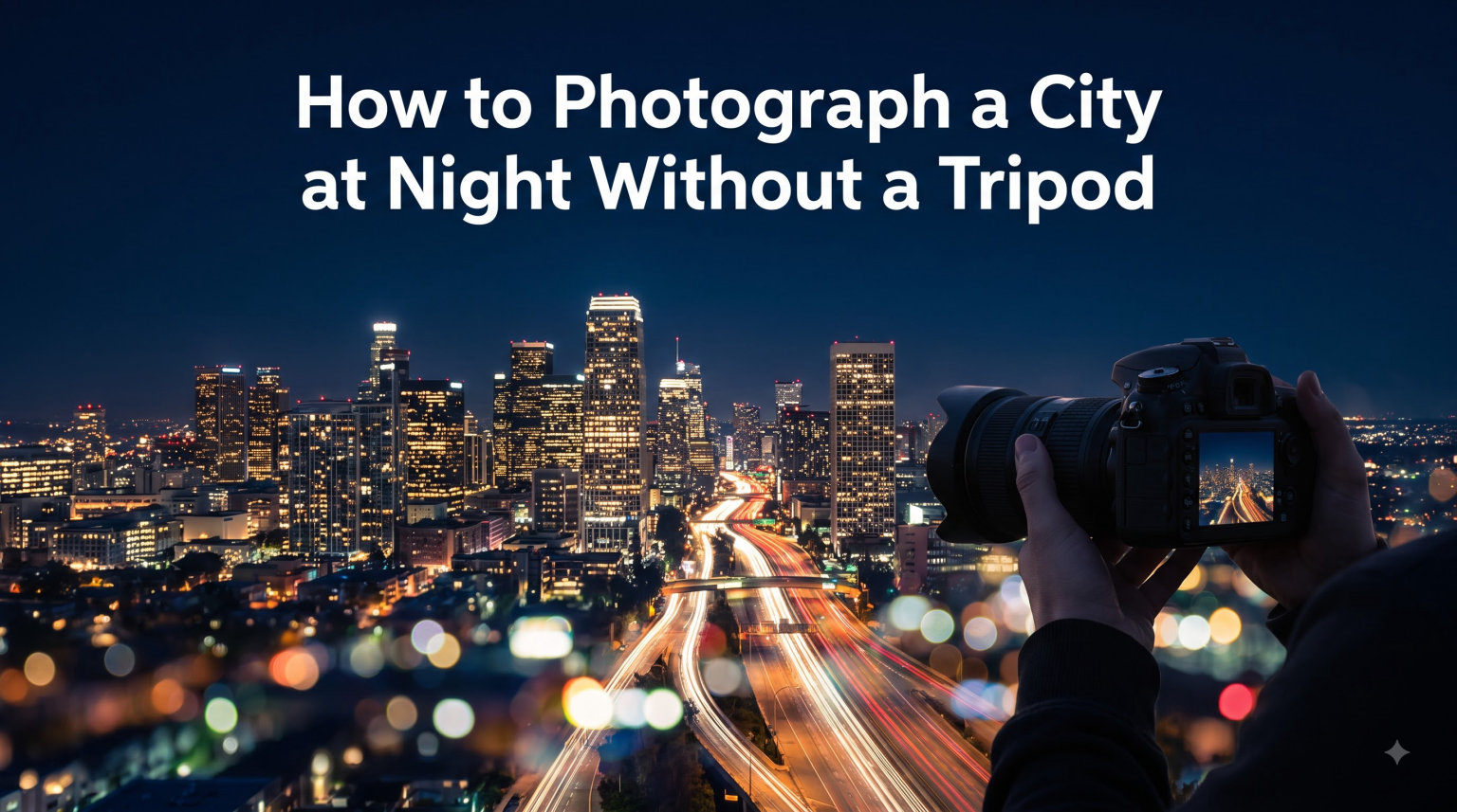 How to Photograph a City at Night Without a Tripod