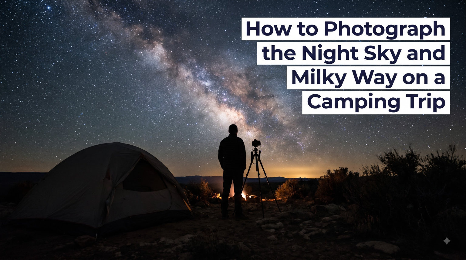 How to Photograph the Night Sky and Milky Way on a Camping Trip