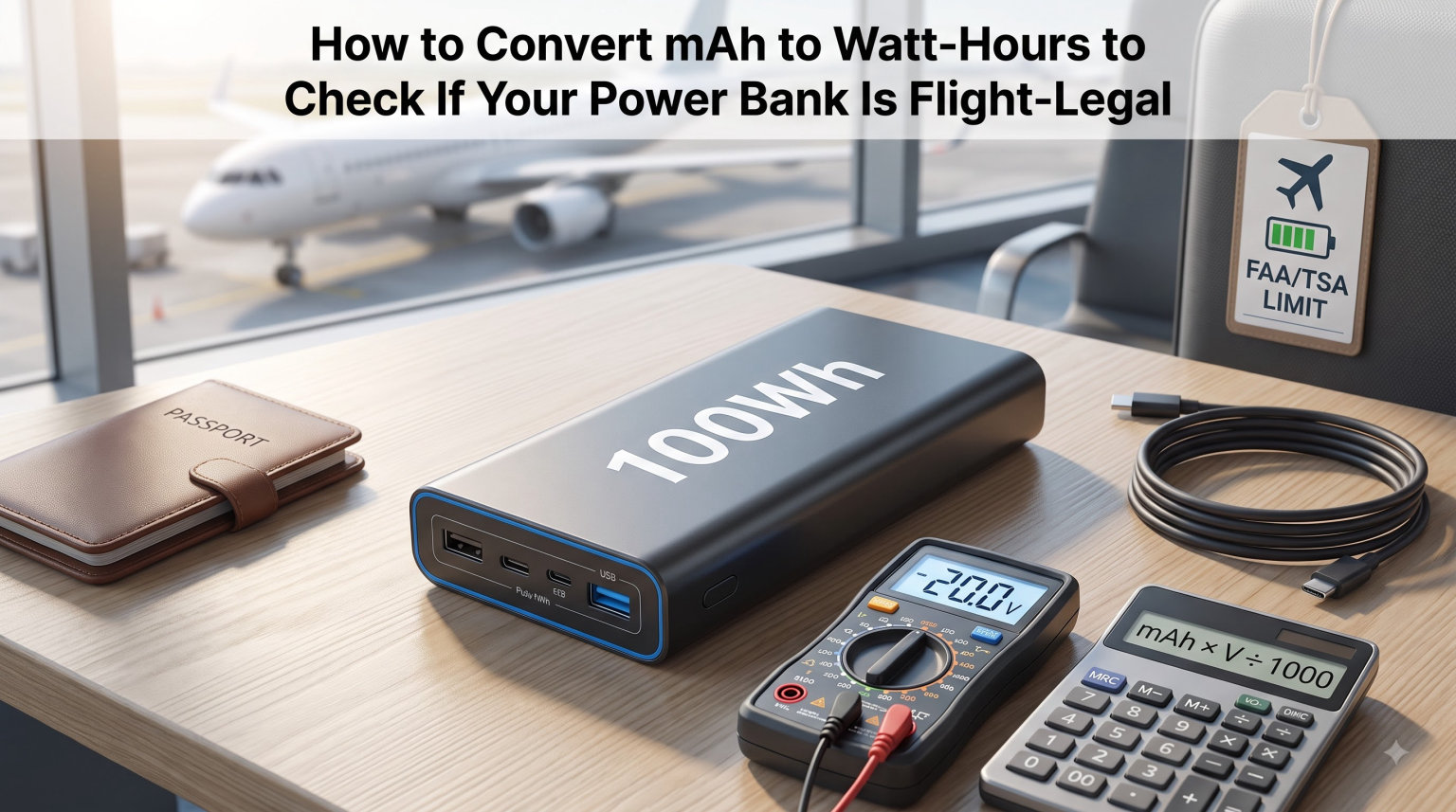 How to Convert mAh to Watt-Hours to Check If Your Power Bank Is Flight-Legal
