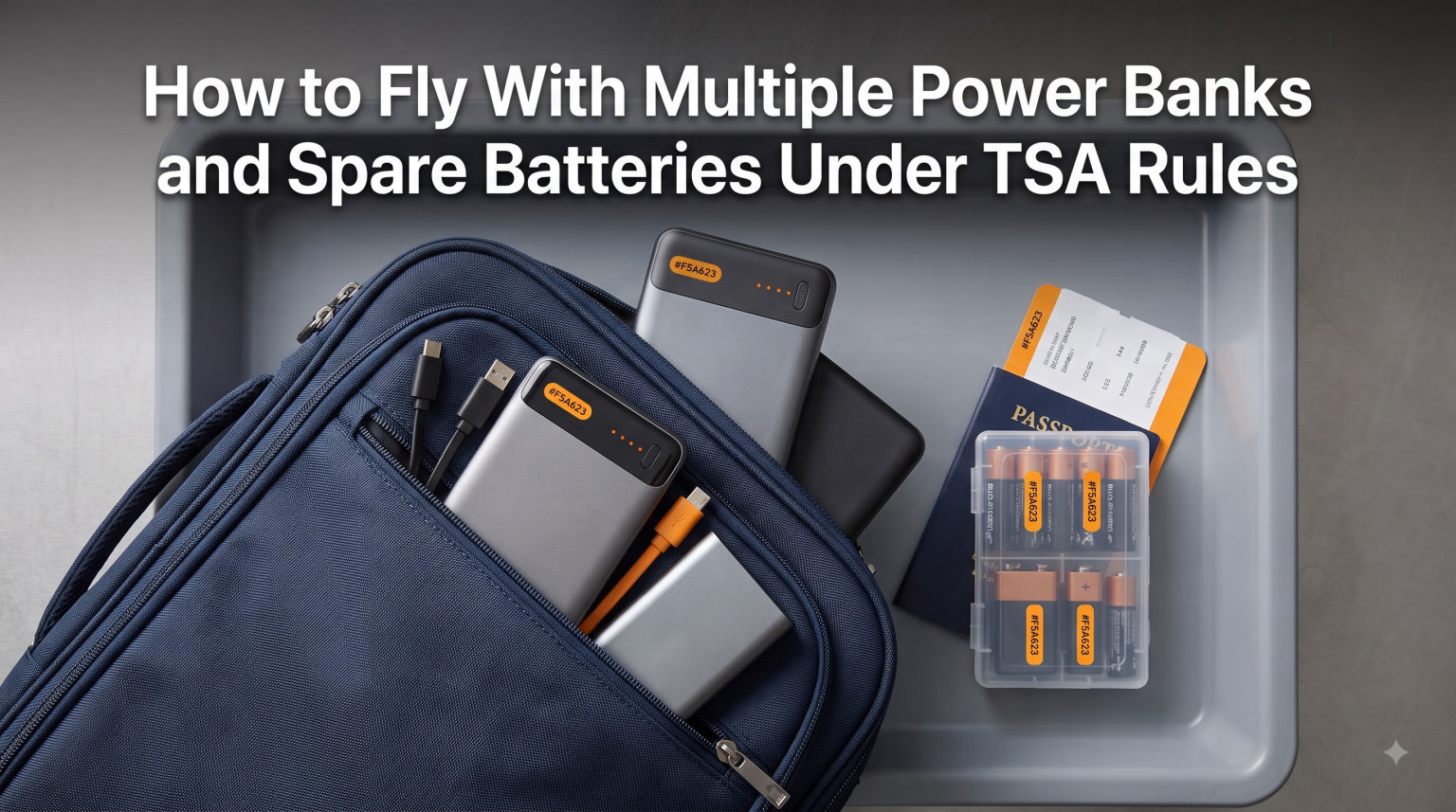 How to Fly With Multiple Power Banks and Spare Batteries Under TSA Rules
