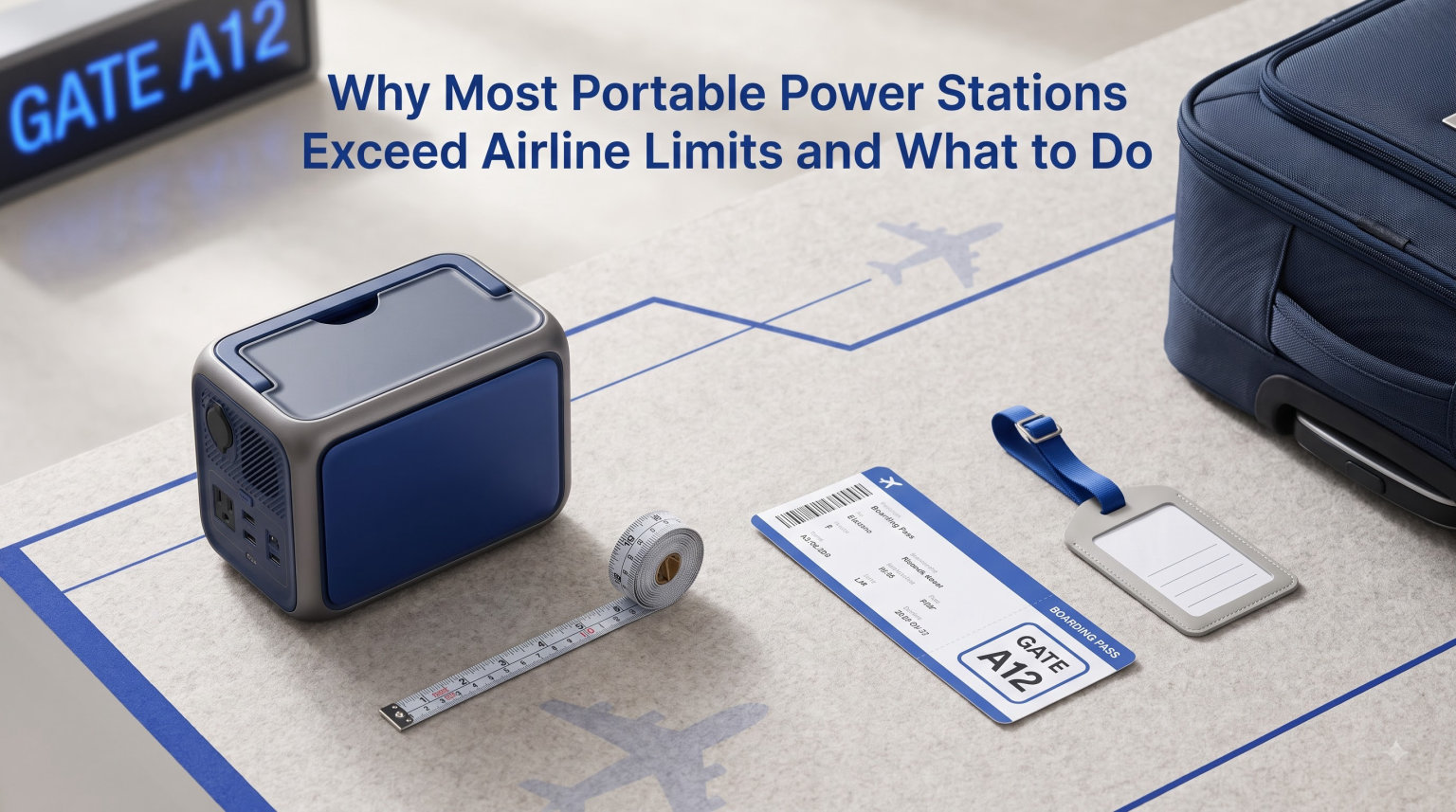 Why Most Portable Power Stations Exceed Airline Limits and What to Do