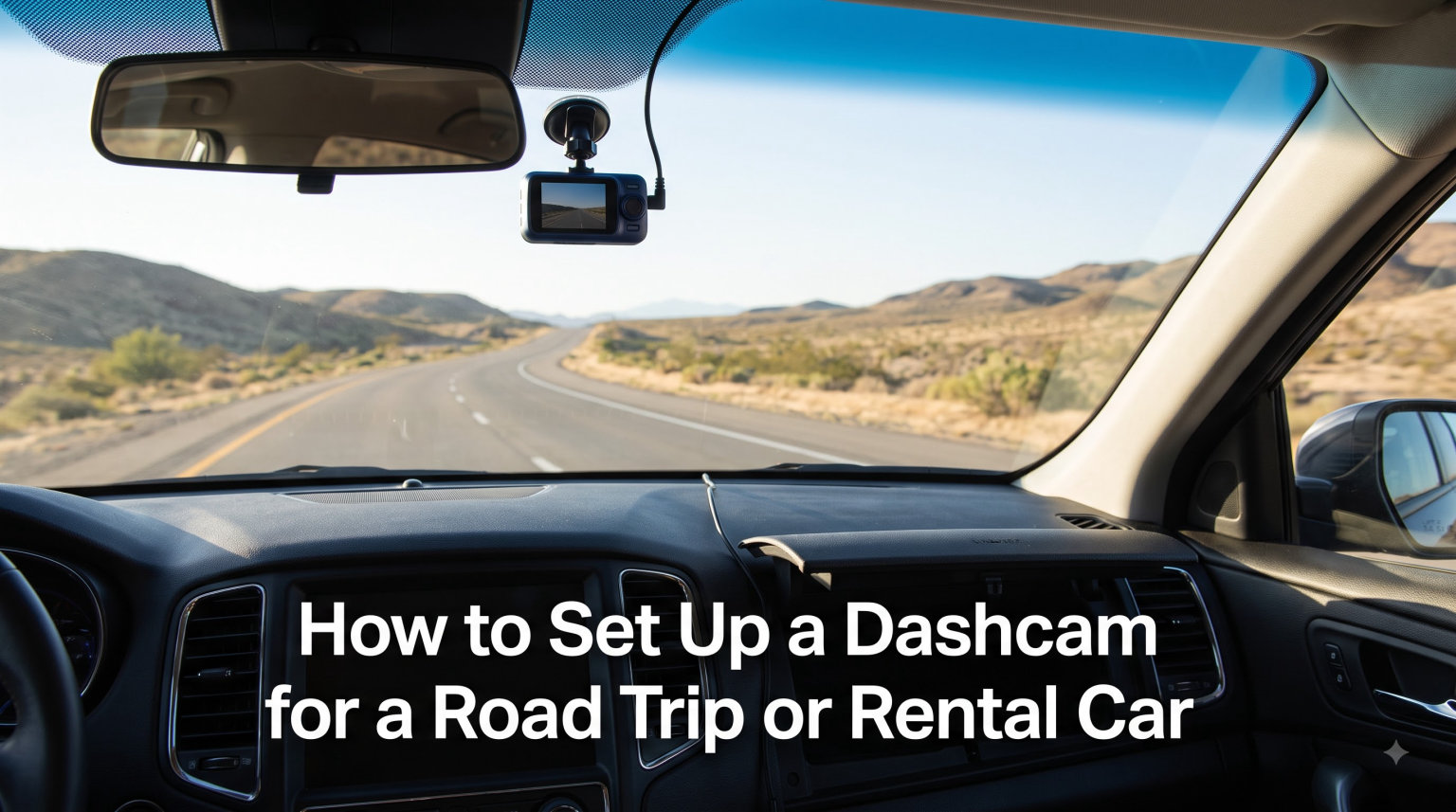 How to Set Up a Dashcam for a Road Trip or Rental Car