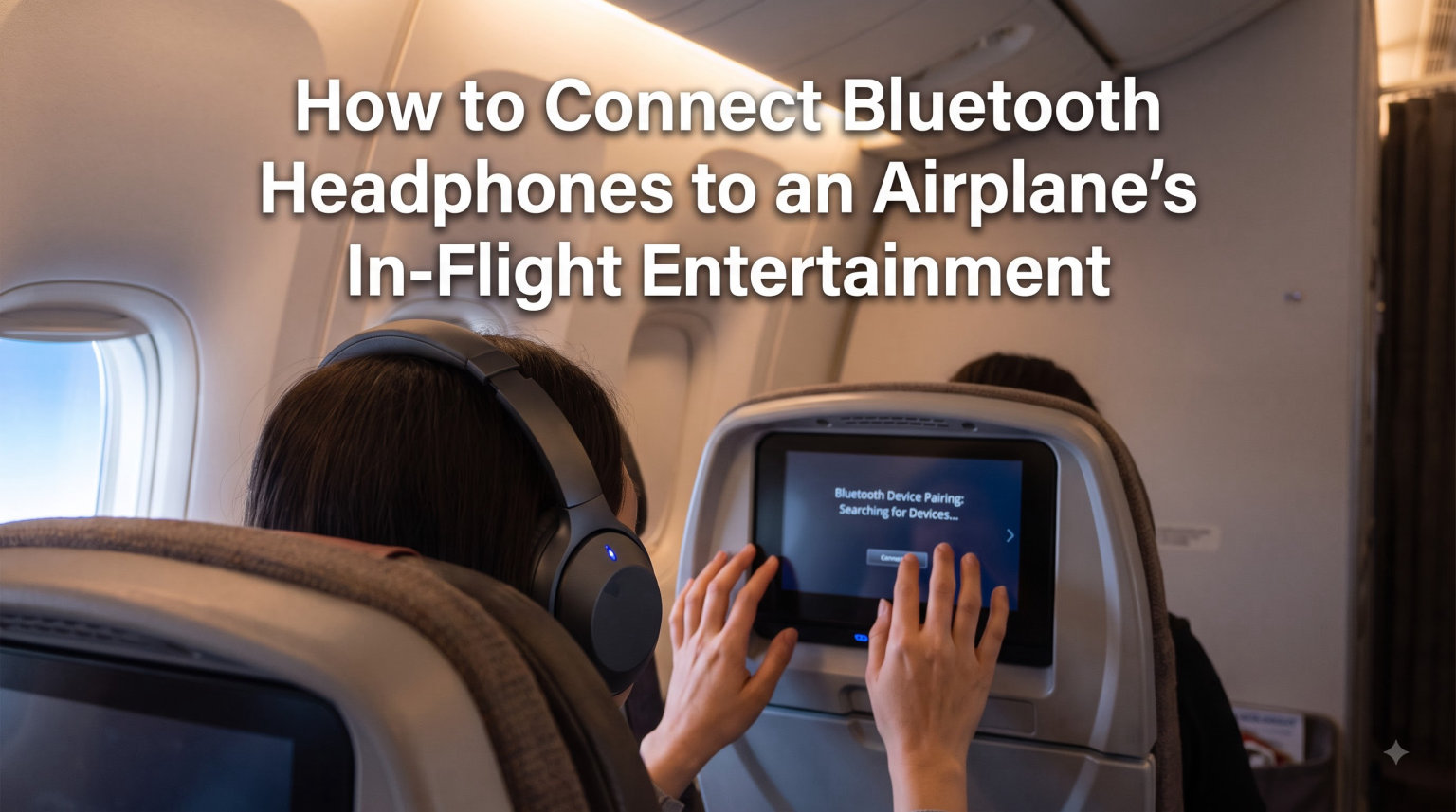 How to Connect Bluetooth Headphones to an Airplane's In-Flight Entertainment