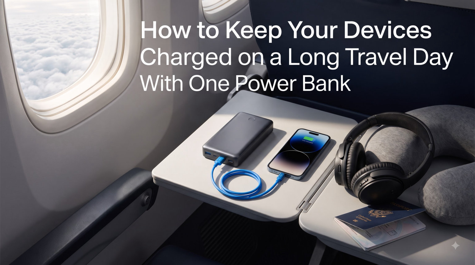 How to Keep Your Devices Charged on a Long Travel Day With One Power Bank