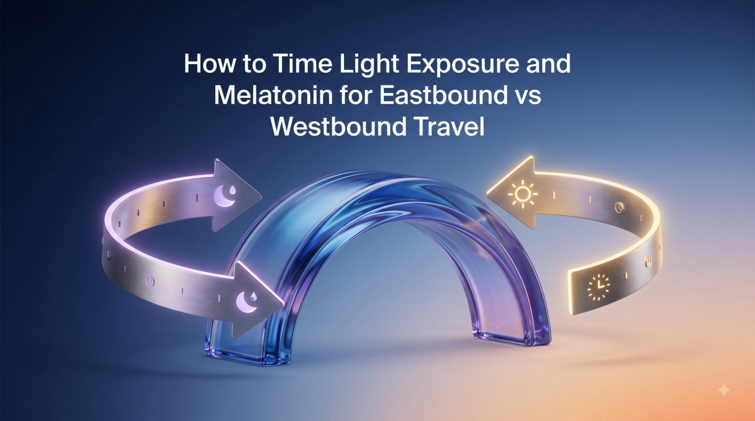 How to Time Light Exposure and Melatonin for Eastbound vs Westbound Travel