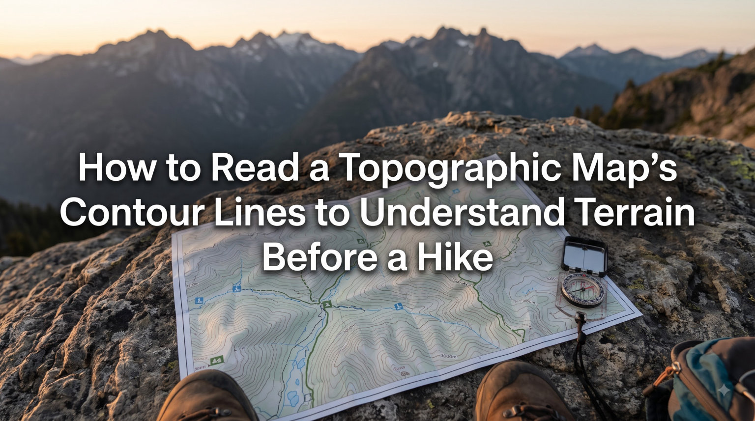 How to Read a Topographic Map's Contour Lines to Understand Terrain Before a Hike