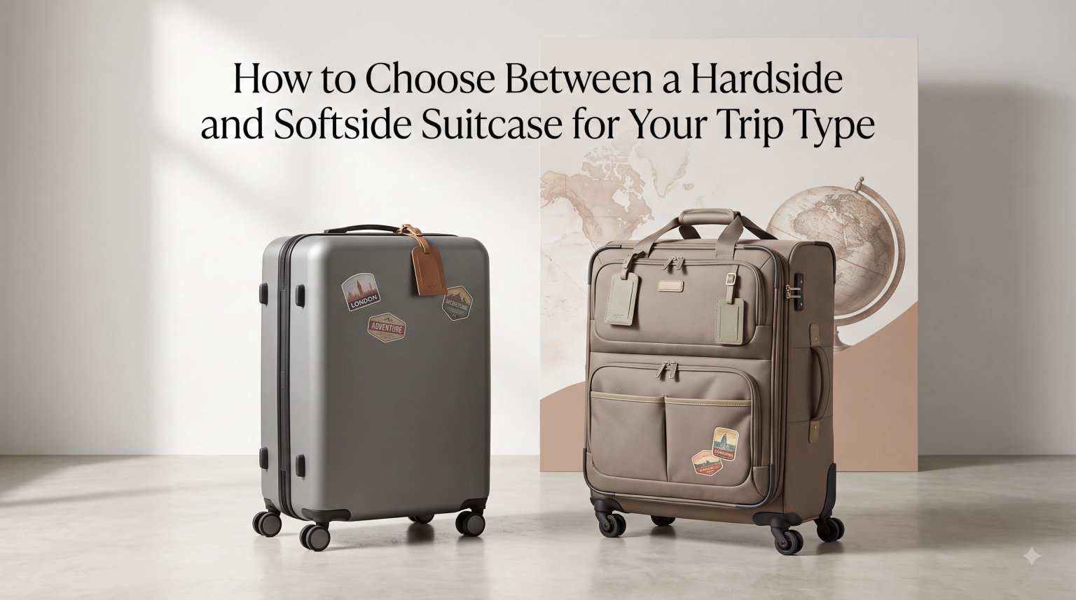 How to Choose Between a Hardside and Softside Suitcase for Your Trip Type