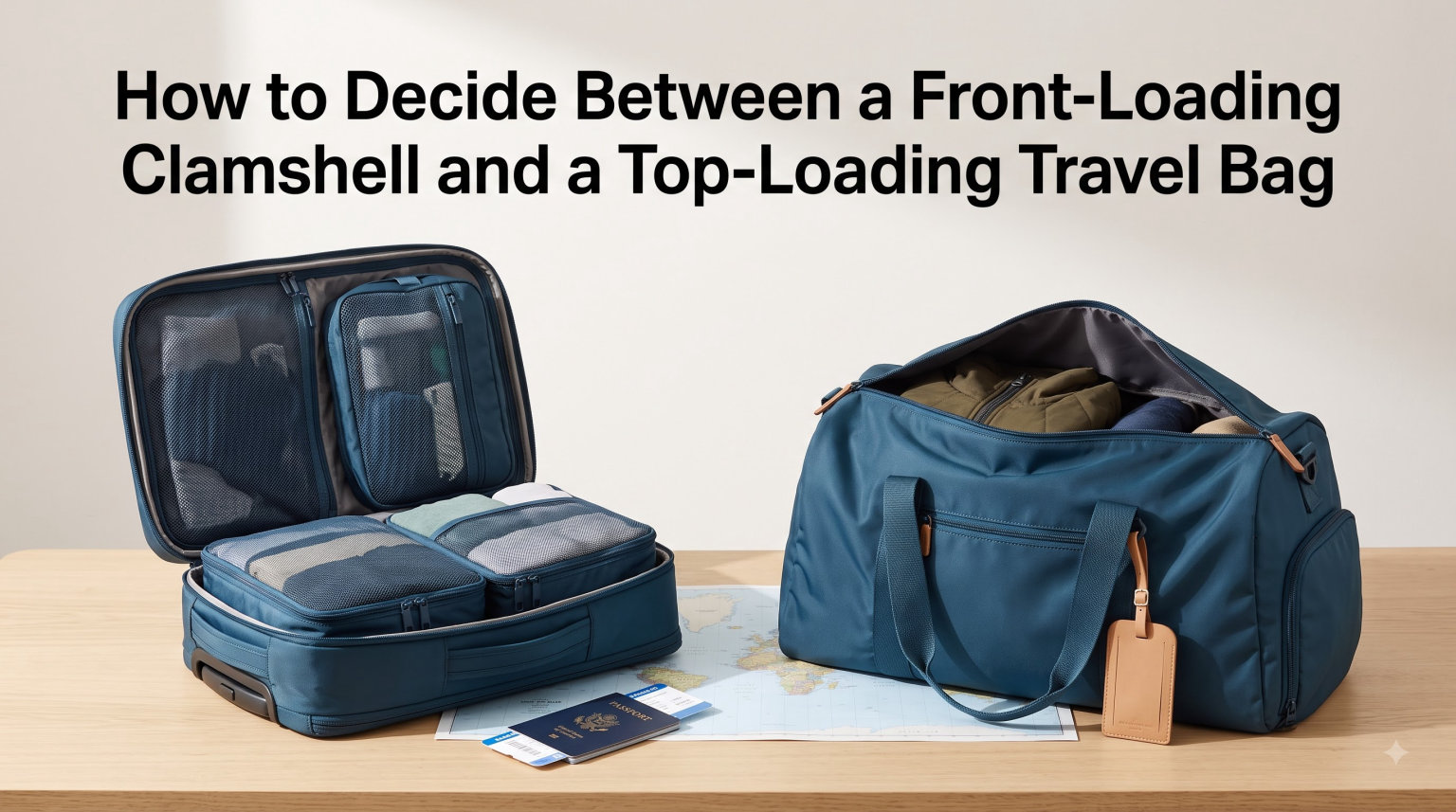 How to Decide Between a Front-Loading Clamshell and a Top-Loading Travel Bag