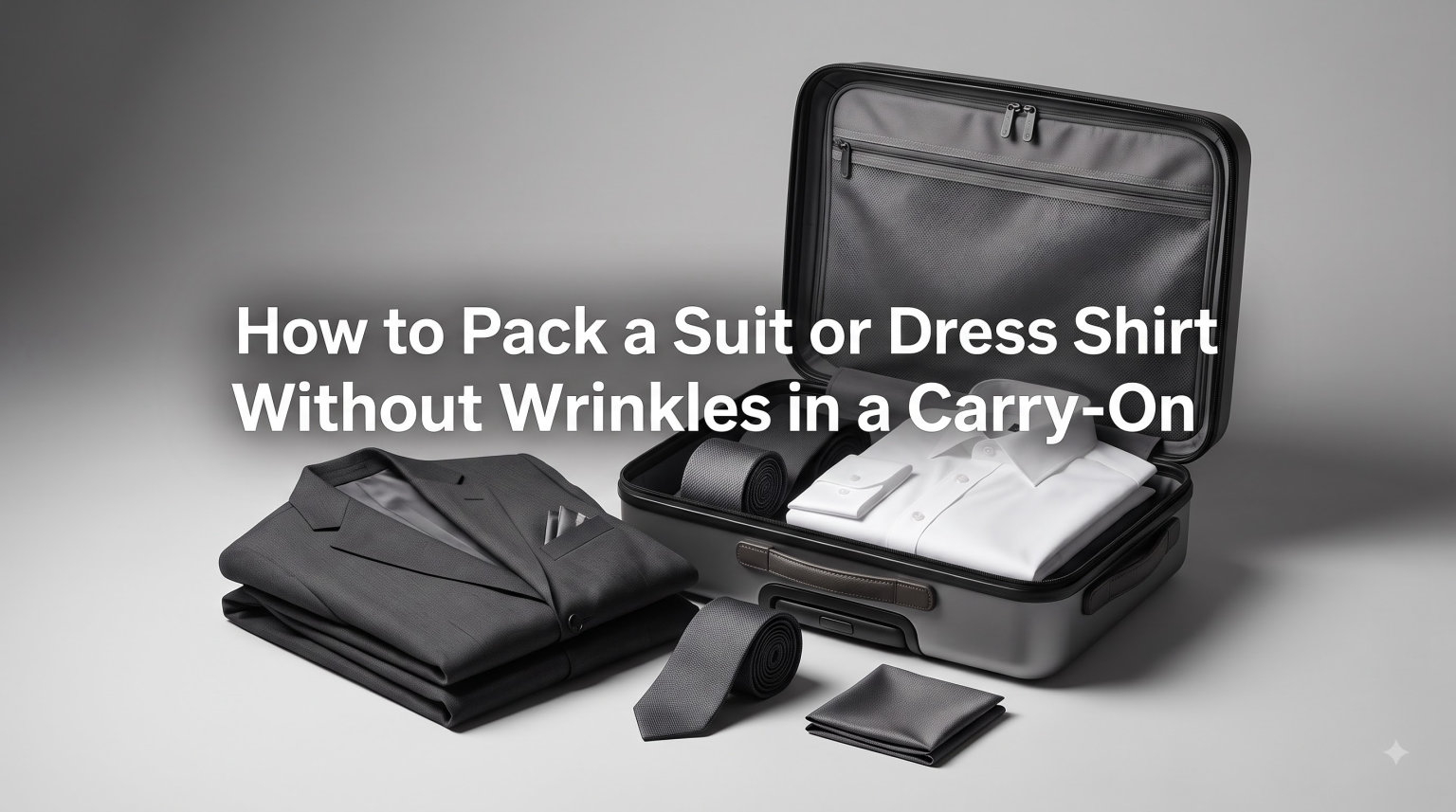 How to Pack a Suit or Dress Shirt Without Wrinkles in a Carry-On