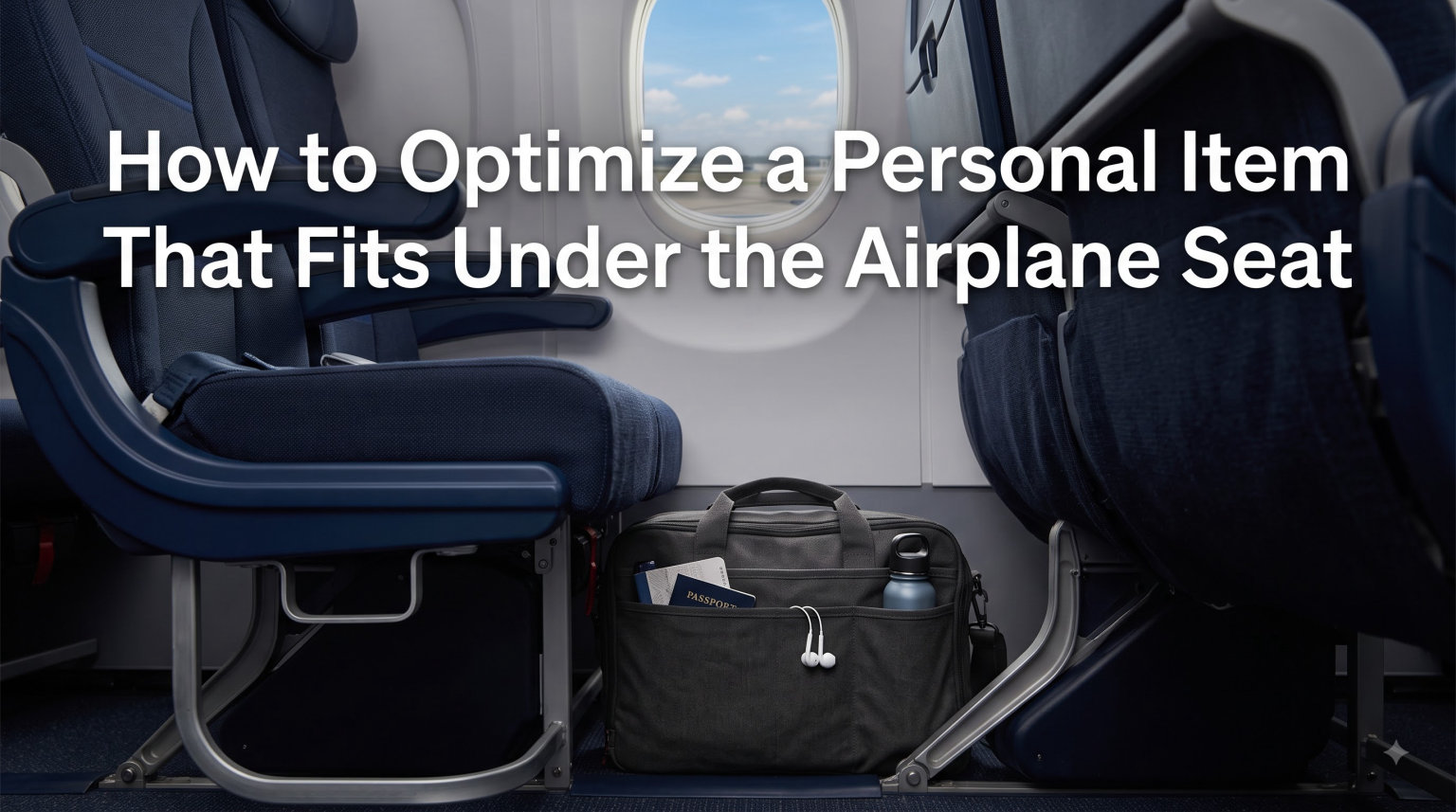 How to Optimize a Personal Item That Fits Under the Airplane Seat