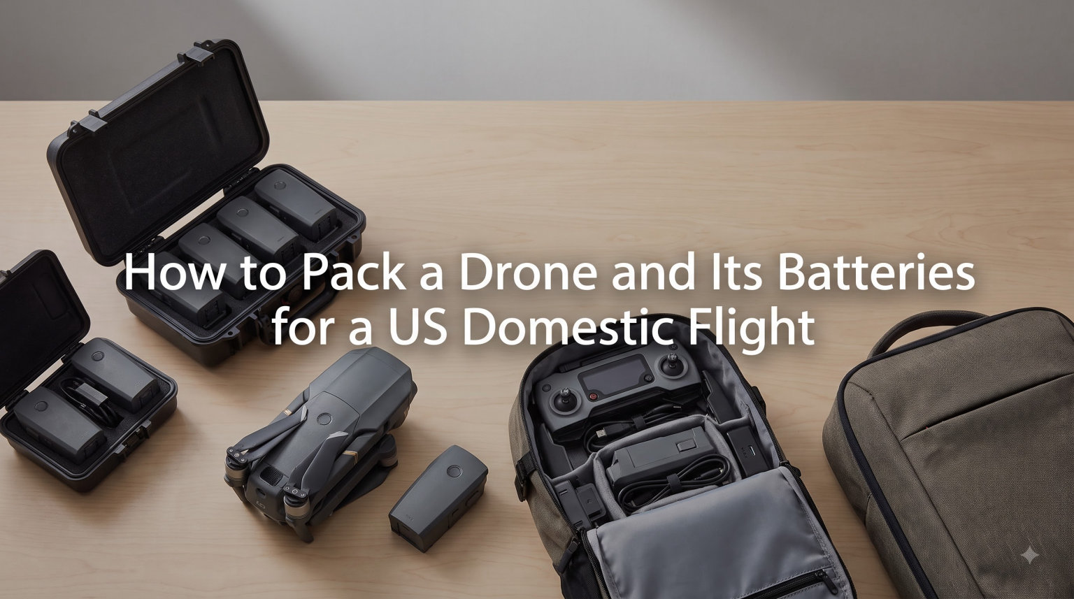 How to Pack a Drone and Its Batteries for a US Domestic Flight