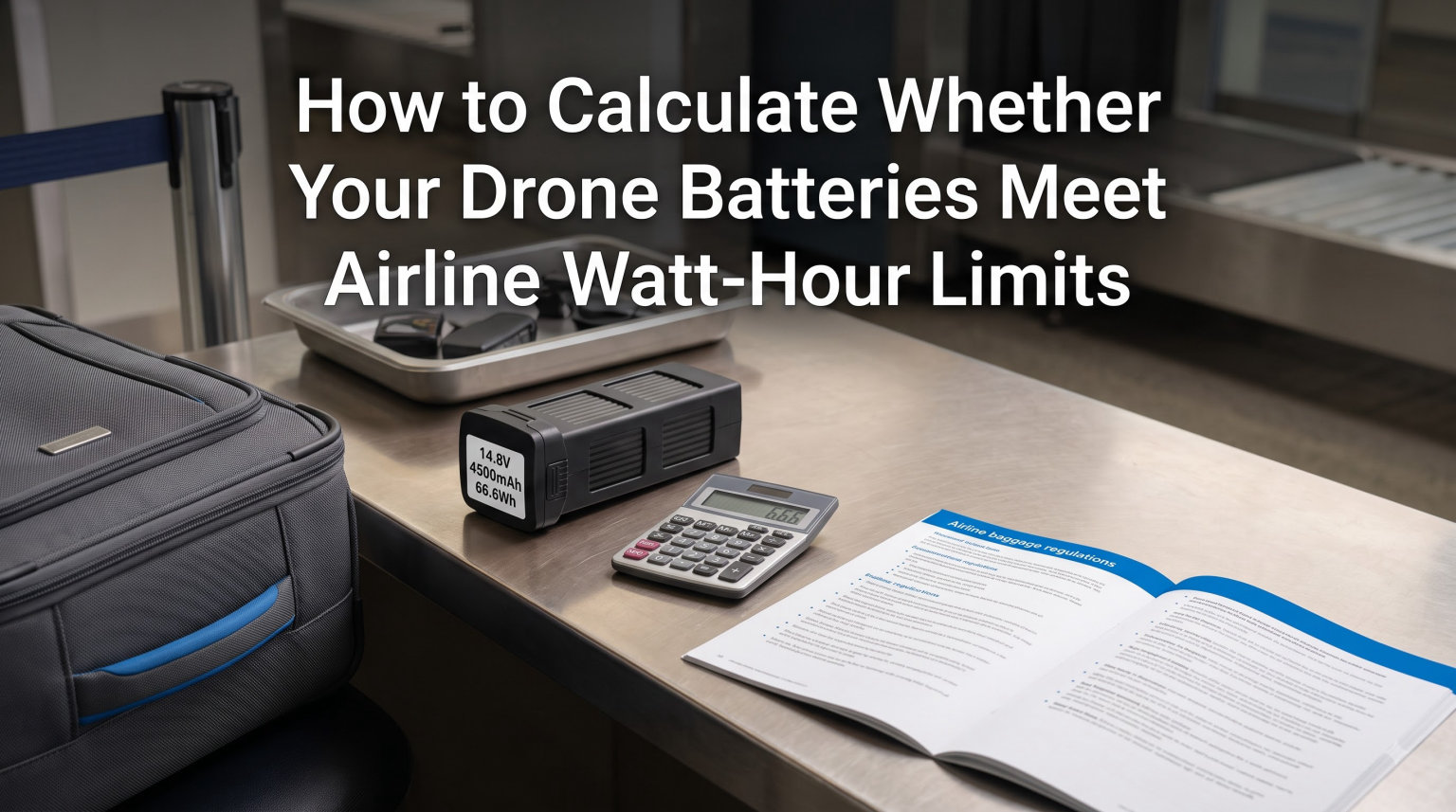 How to Calculate Whether Your Drone Batteries Meet Airline Watt-Hour Limits