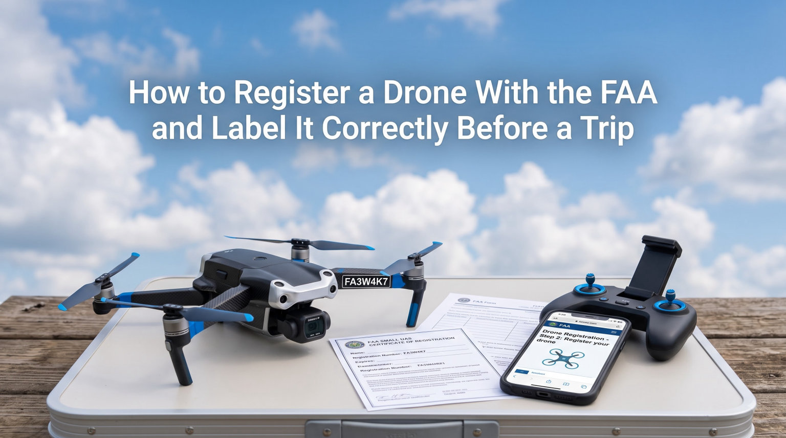 How to Register a Drone With the FAA and Label It Correctly Before a Trip