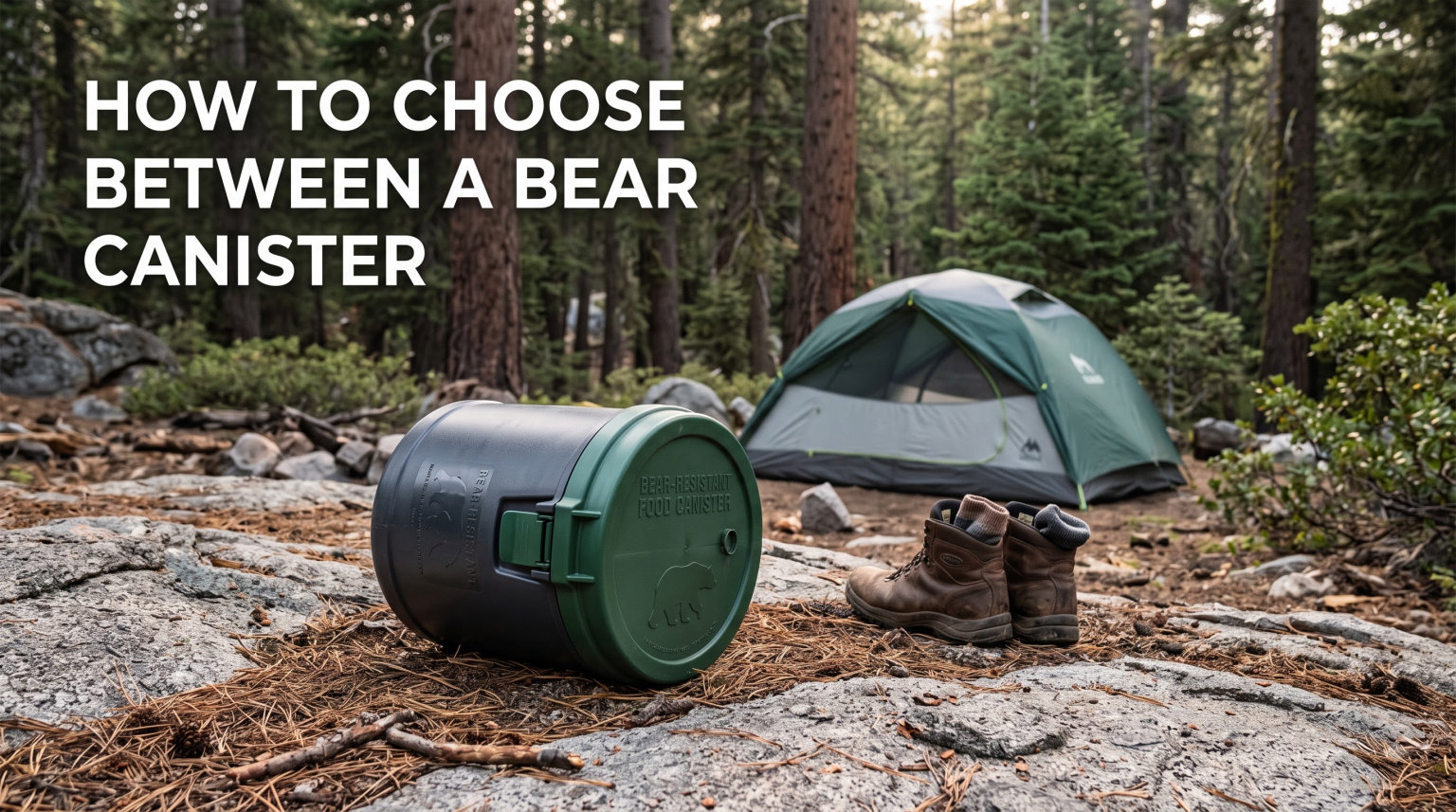 How to Choose Between a Bear Canister