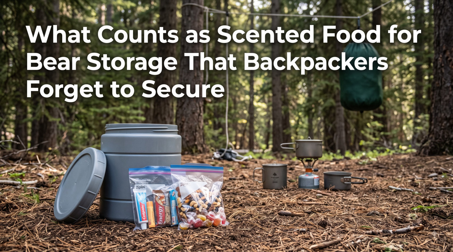 What Counts as Scented Food for Bear Storage That Backpackers Forget to Secure