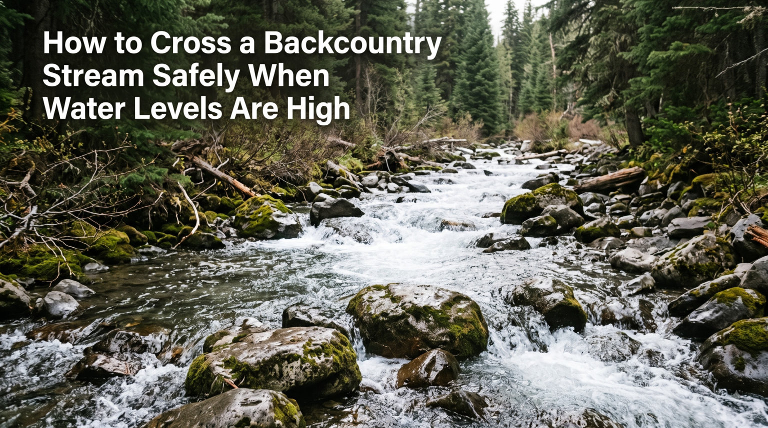 How to Cross a Backcountry Stream Safely When Water Levels Are High