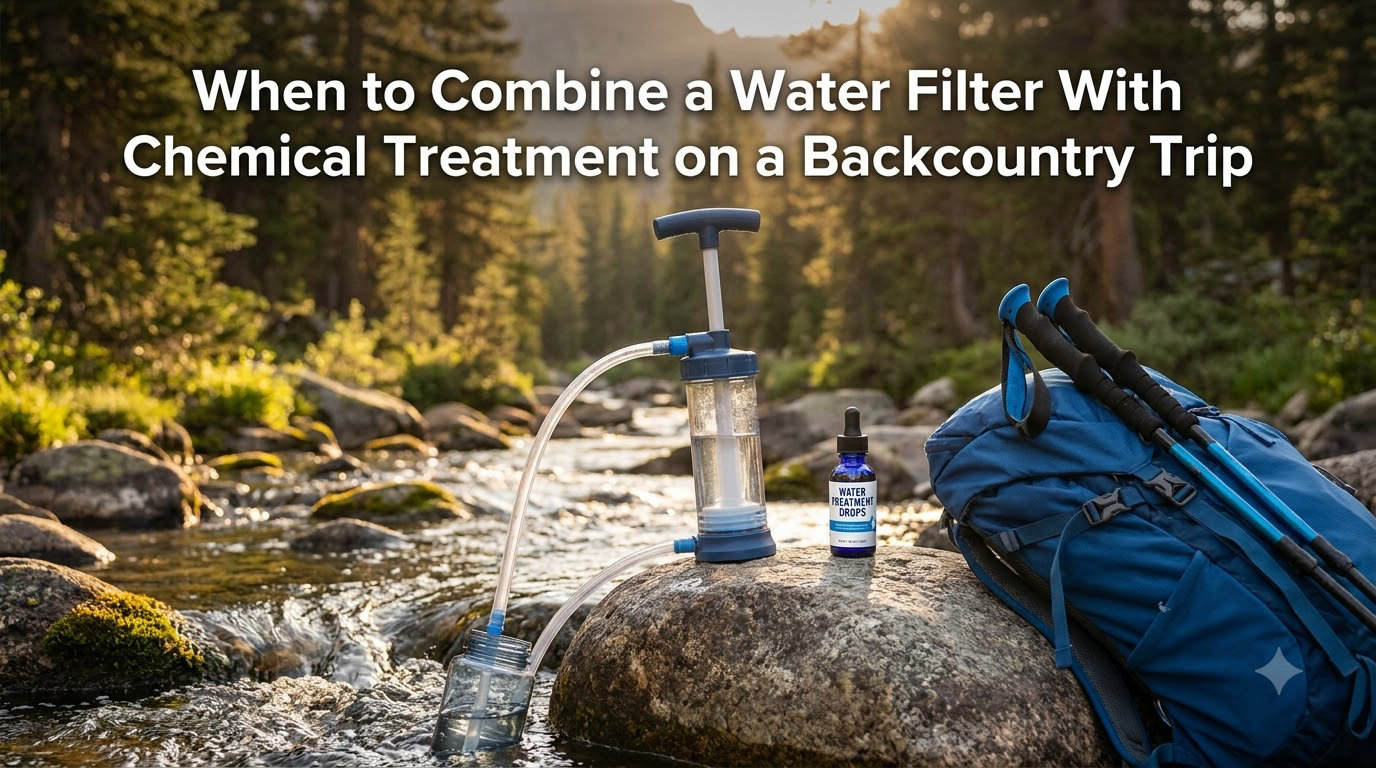 When to Combine a Water Filter With Chemical Treatment on a Backcountry Trip