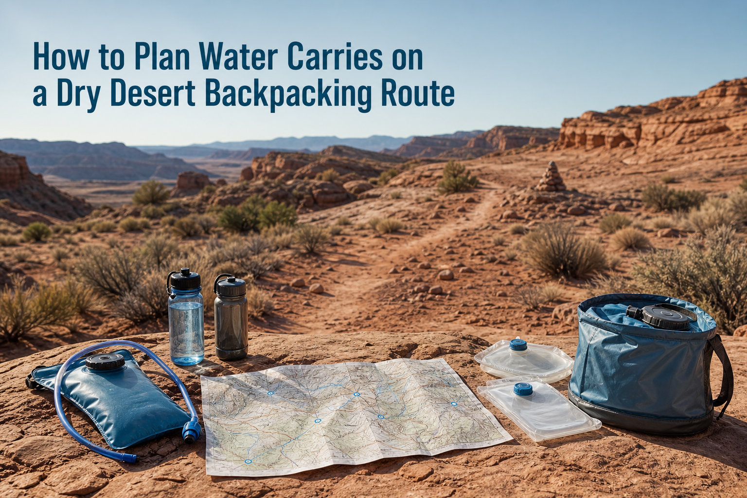 How to Plan Water Carries on a Dry Desert Backpacking Route