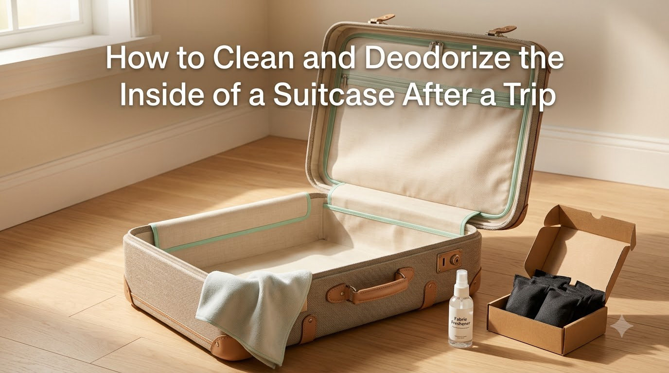 How to Clean and Deodorize the Inside of a Suitcase After a Trip