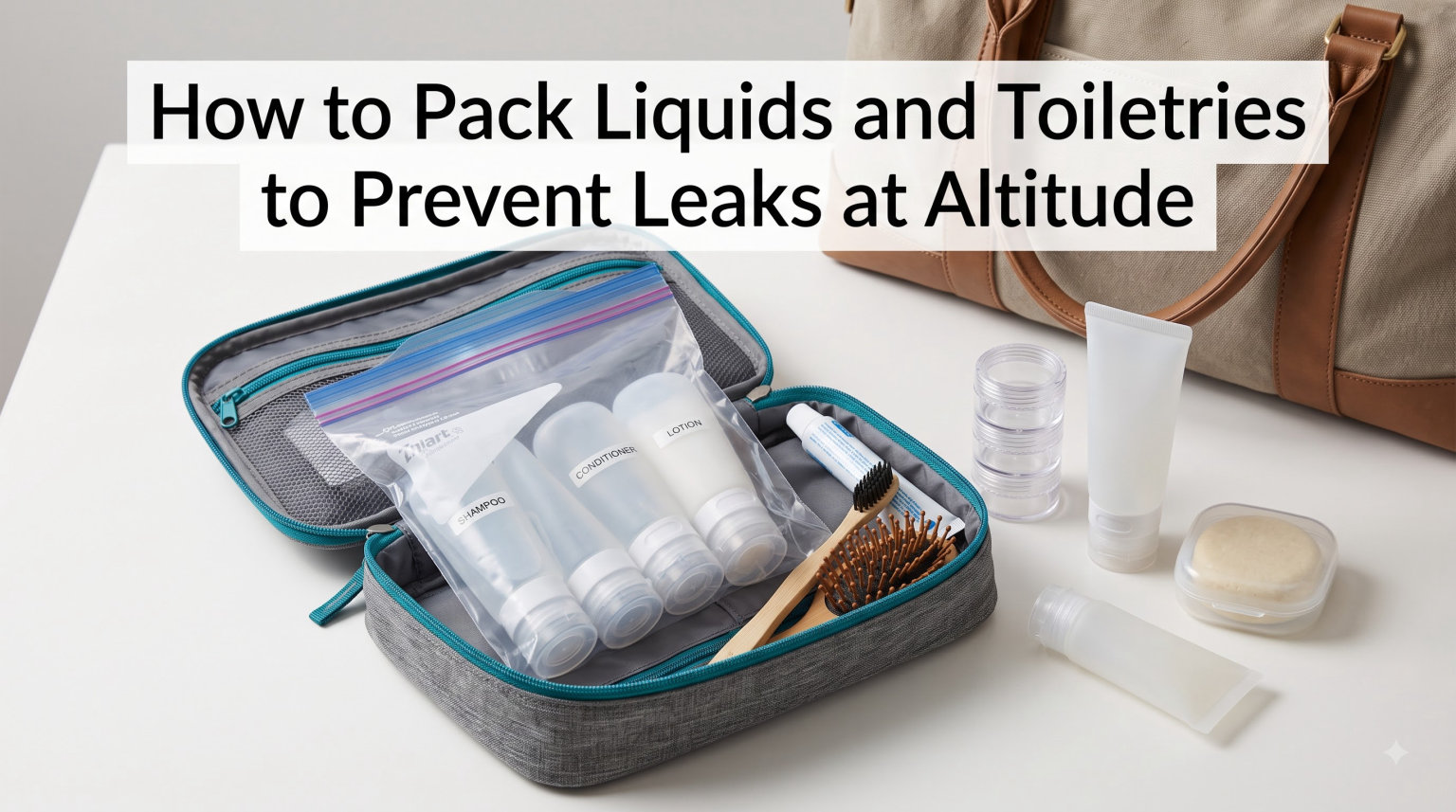 How to Pack Liquids and Toiletries to Prevent Leaks at Altitude