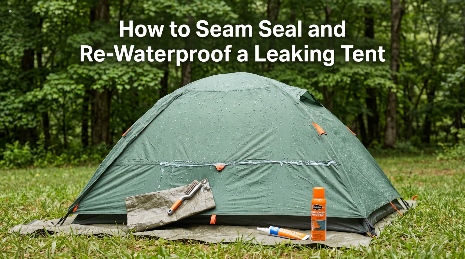 How to Seam Seal and Re-Waterproof a Leaking Tent