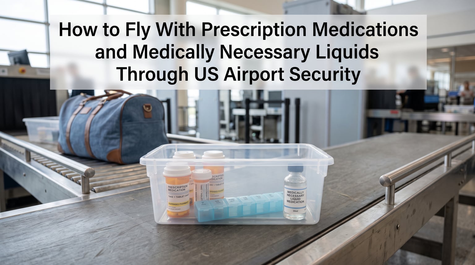 How to Fly With Prescription Medications and Medically Necessary Liquids Through US Airport Security