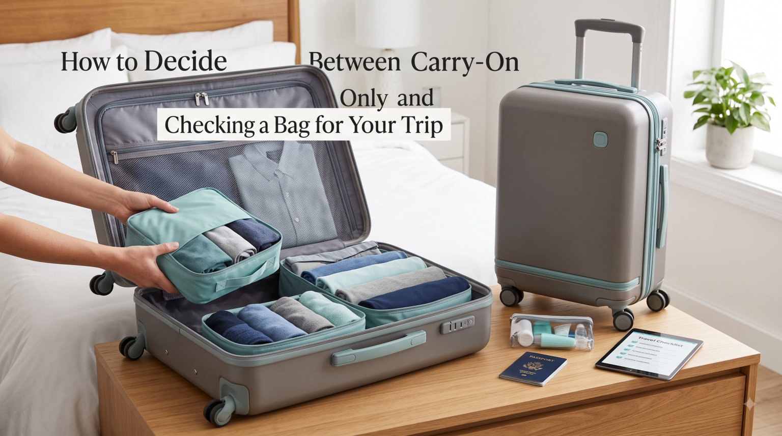 How to Decide Between Carry-On Only and Checking a Bag for Your Trip