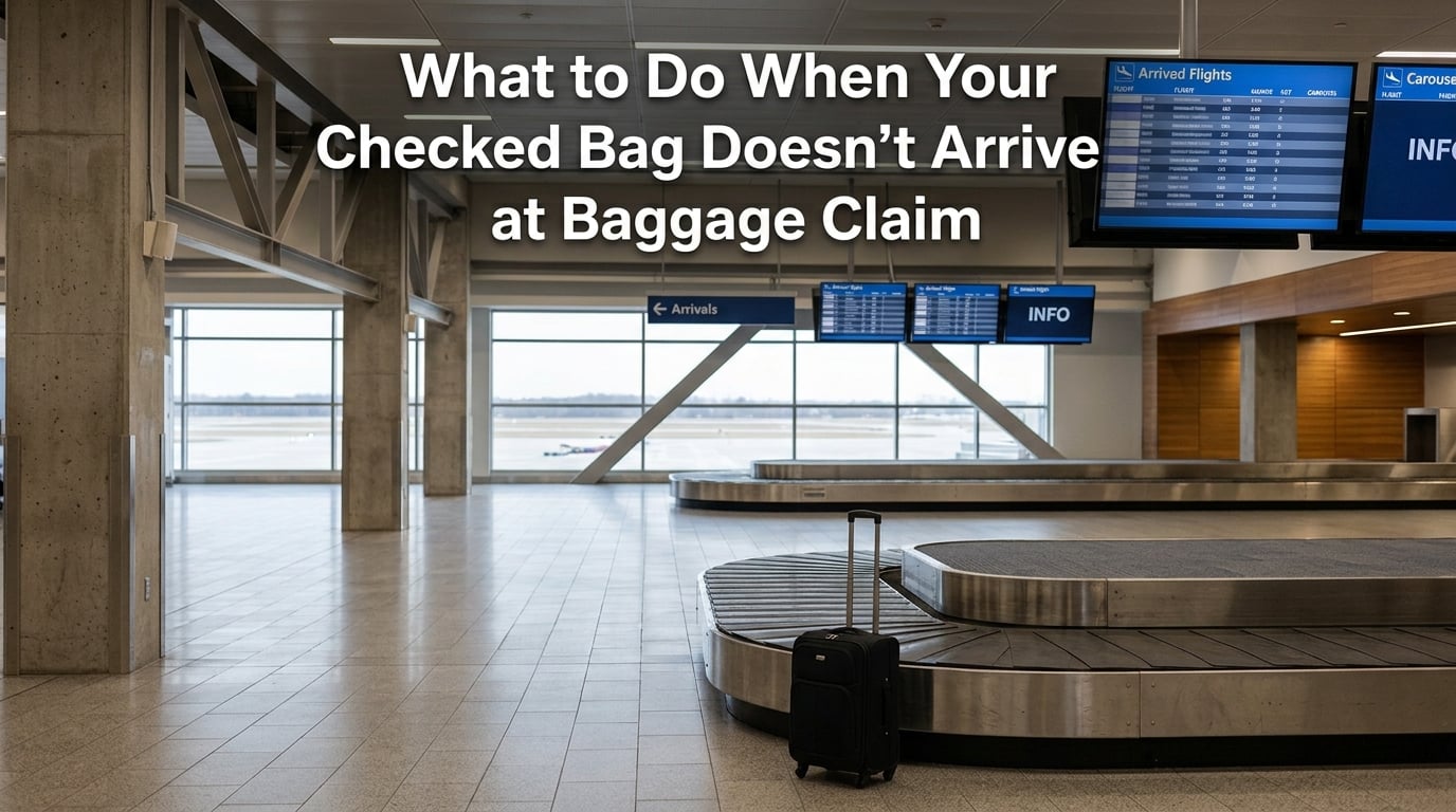 What to Do When Your Checked Bag Doesn't Arrive at Baggage Claim