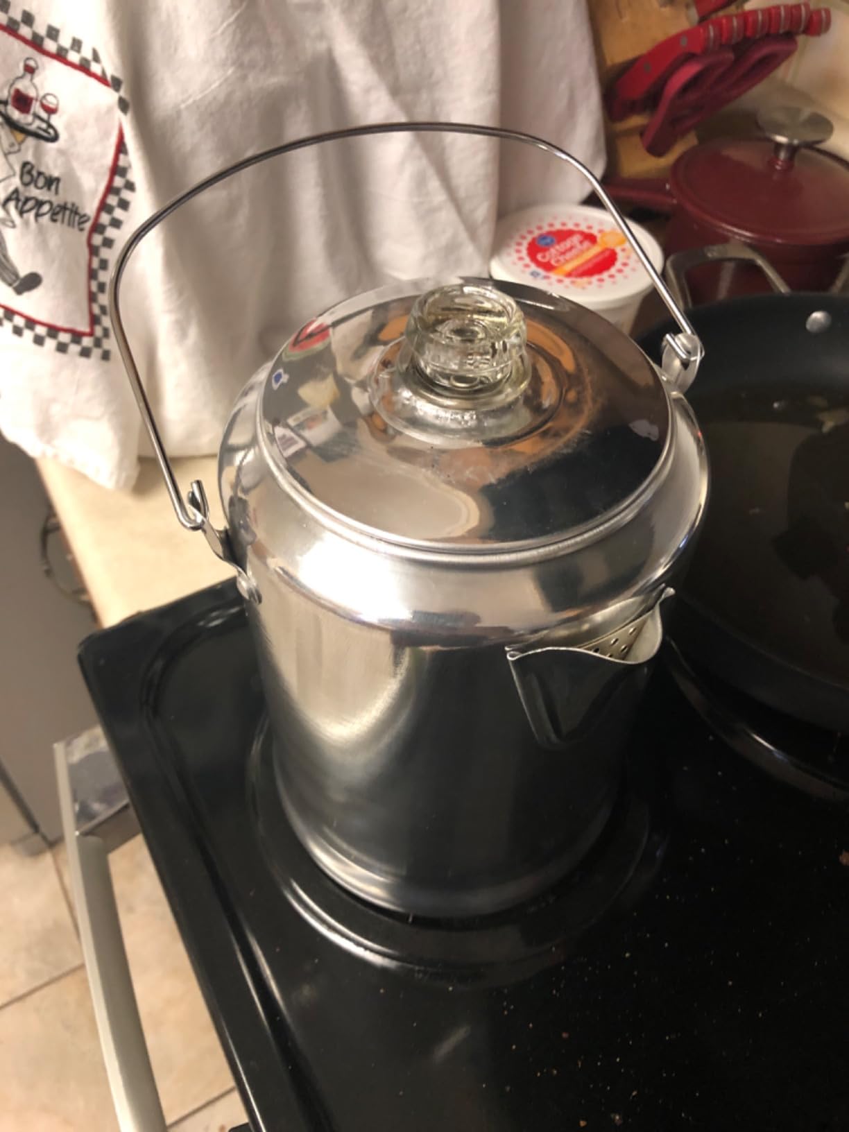 Stansport Aluminum Percolator Coffee Pot with Wire Handle customer photo 2