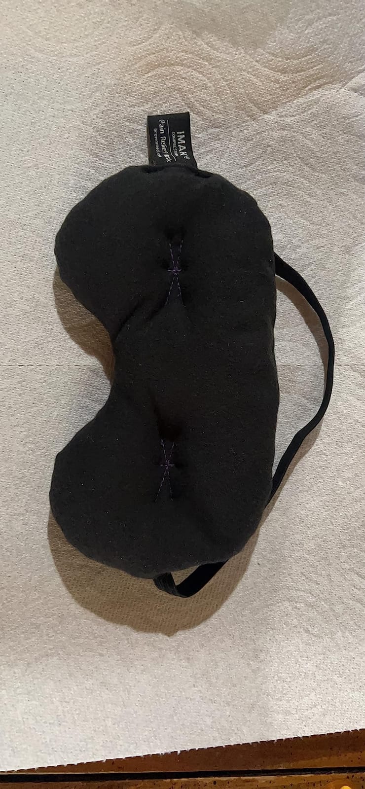 Brownmed Eye Pillow Compression Eye Mask, Cooling, Universal Fit, Black customer photo 2