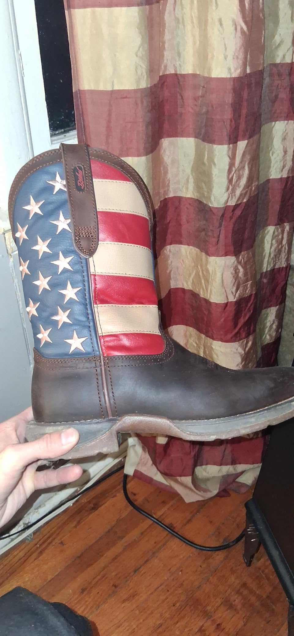 Durango Men's Patriotic Pull-On Western Flag Boots customer photo 2
