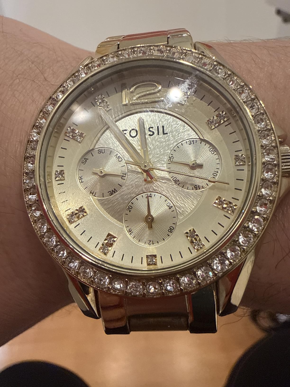 Fossil Women's Watch, Riley Quartz Stainless Steel Multifunction Watch for Women customer photo 2