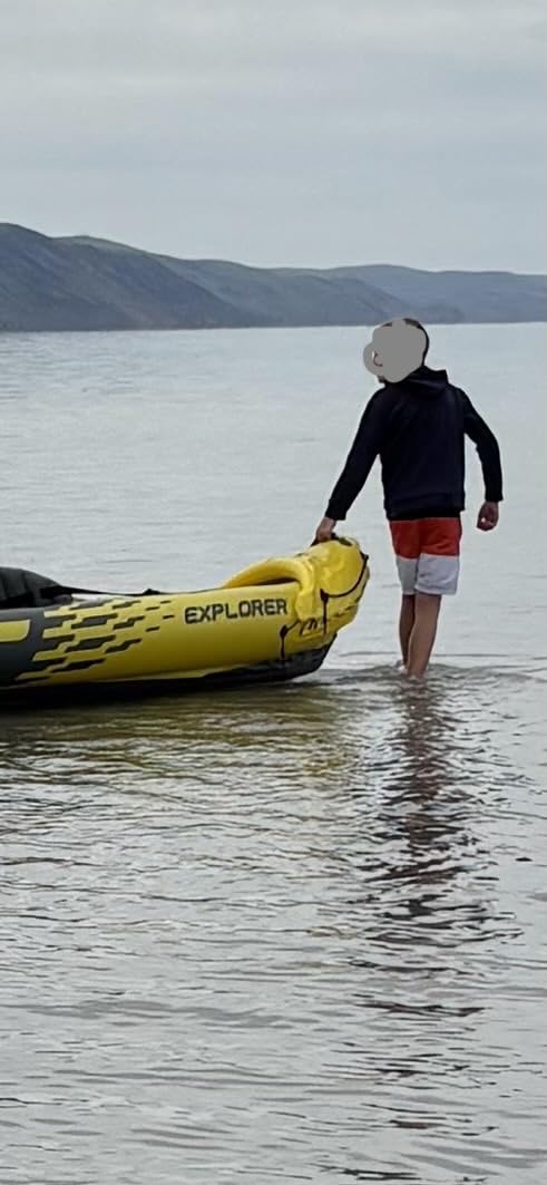 Intex 68307EP Explorer K2 Inflatable Kayak Set: Includes Deluxe 86in Aluminum Oars and High-Output Pump – SuperStrong PVC – Adjustable Seats with Backrest – 400lb Weight Capacity customer photo 1