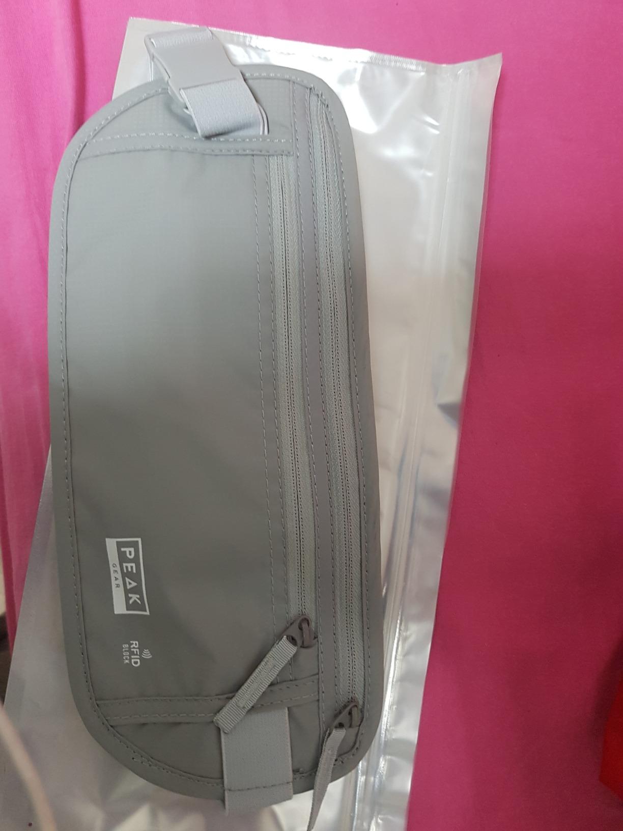 Peak Gear Travel Money Belt. Premium Quality Travel Wallet with RFID Blocking Fabric to Protect Credit Cards, Passports and Documents. Exclusive Theft Protection and 2 Recovery Tags | Beige customer photo 2