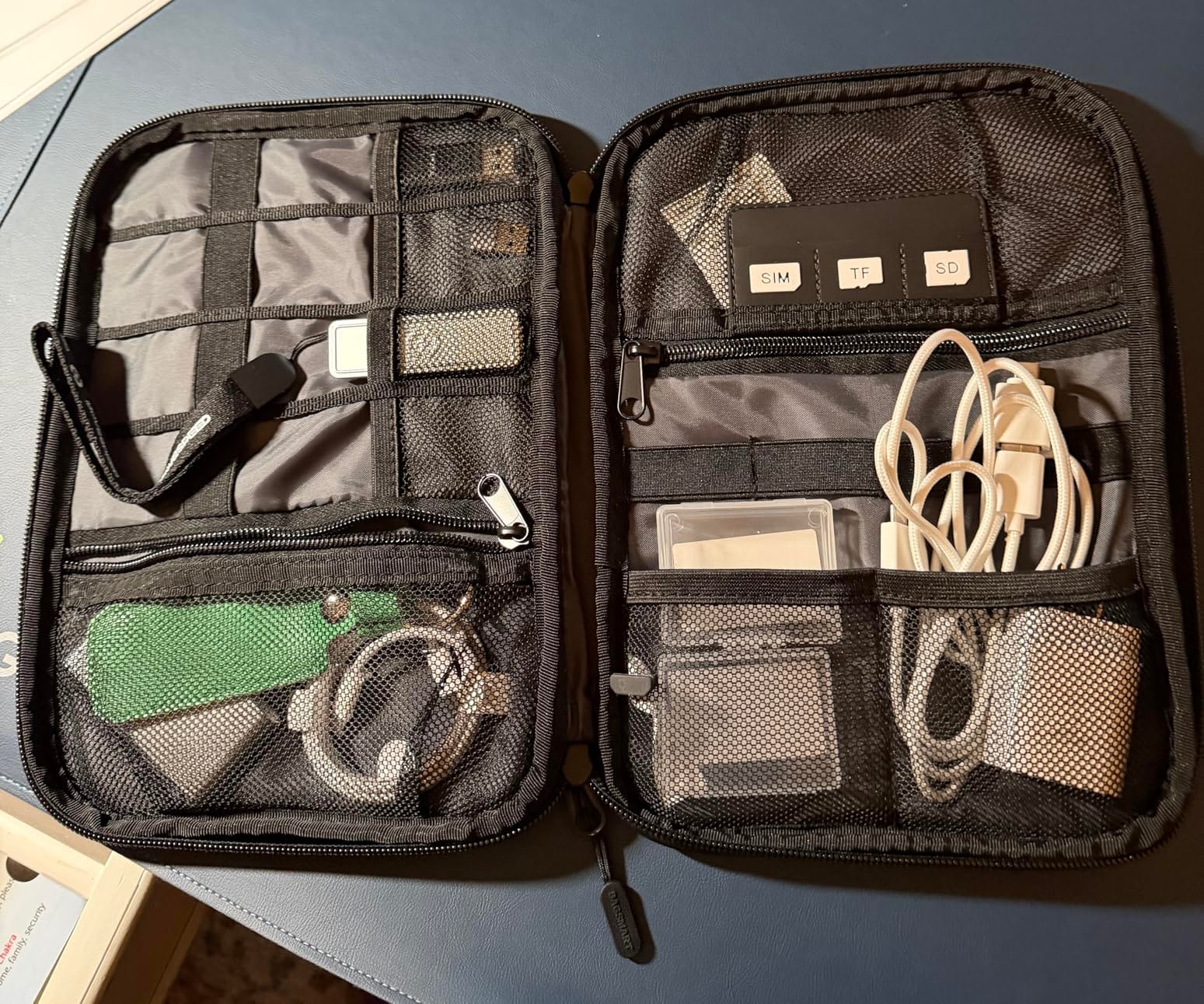 BAGSMART Large Electronic Organizer Travel Case for Tech Accessories, Black customer photo 1