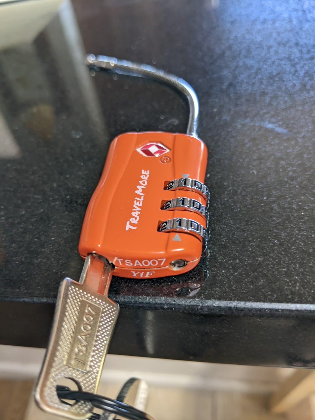 TravelMore TSA Approved Luggage Locks, Travel Combination Cable Locks customer photo 2