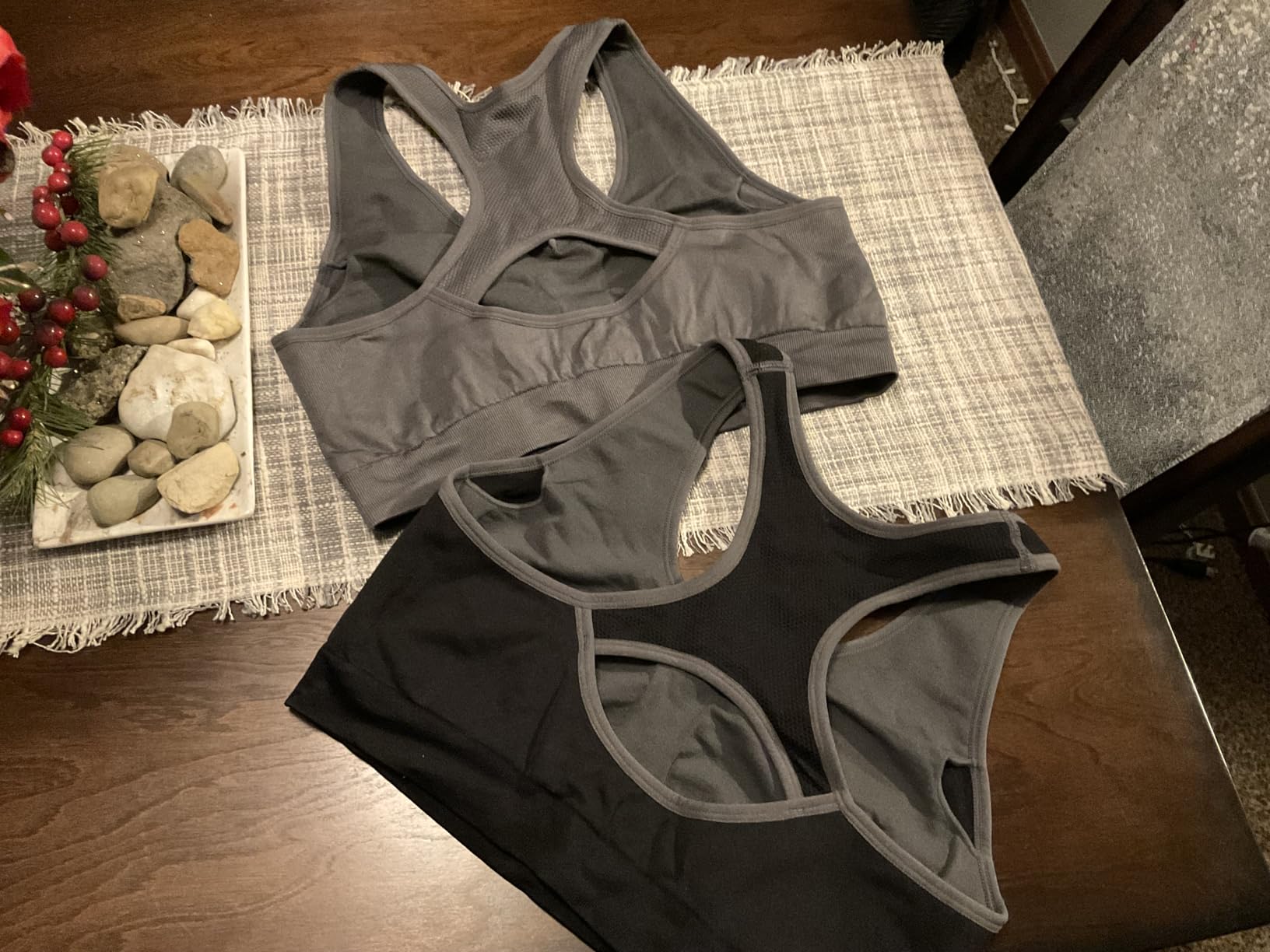 Women's Seamless Racerback Sports Bra High Impact Support Yoga Gym Workout Fitness customer photo 2